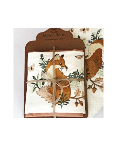 Πετσέτες σετ 2 τμχ "FOX IN THE PINE" Raison d'etre
