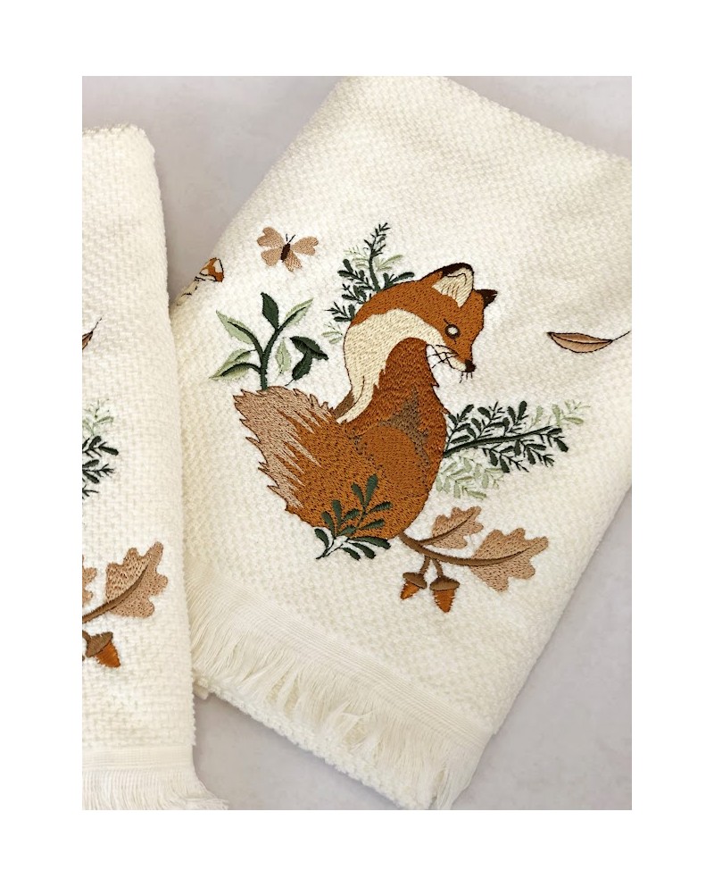 Πετσέτες σετ 2 τμχ "FOX IN THE PINE" Raison d'etre