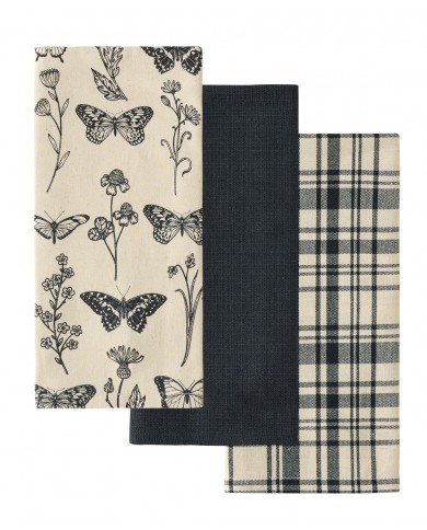 FAZZY 2412 Πετσέτες κουζίνας σετ 3 τμχ ΚΕΝΤΙΑ