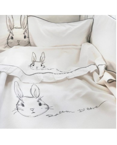 Σεντόνια κούνιας σετ 3 τμχ "RABBIT DE NIRO" raison D'être