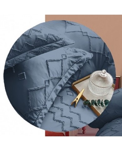 Παπλωματοθήκη Υπέρδιπλη & Μαξιλαροθήκες Frances Blue melinen