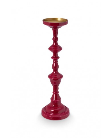 Candle holder large metal dark pink 46cm PIP STUDIO