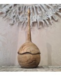 Pot With Long Lid Irregular Wood Natural Jolipa