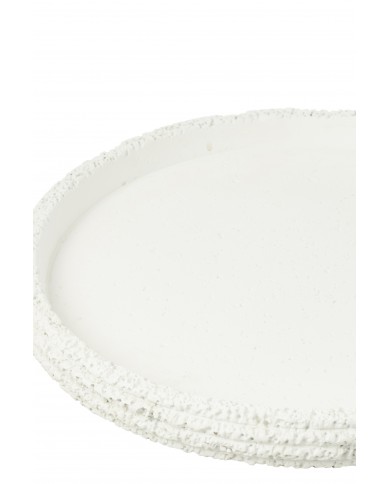 Decorative Trays Creta Cement White Set Of 2 Jolipa