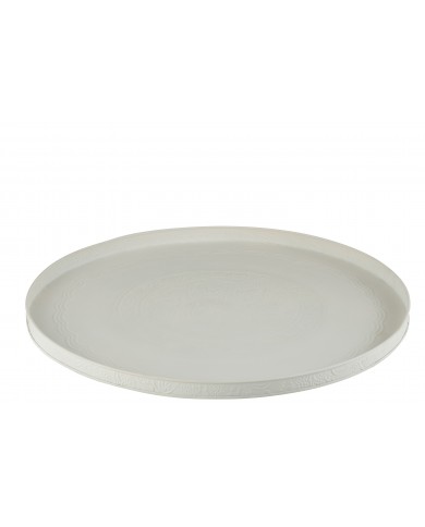 Tray Round Classic Iron White L Jolipa