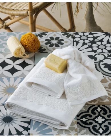 HERMIONE  Πετσέτες προσώπου-σώματος-χεριών σετ 3 τμχ ΚΕΝΤΙΑ