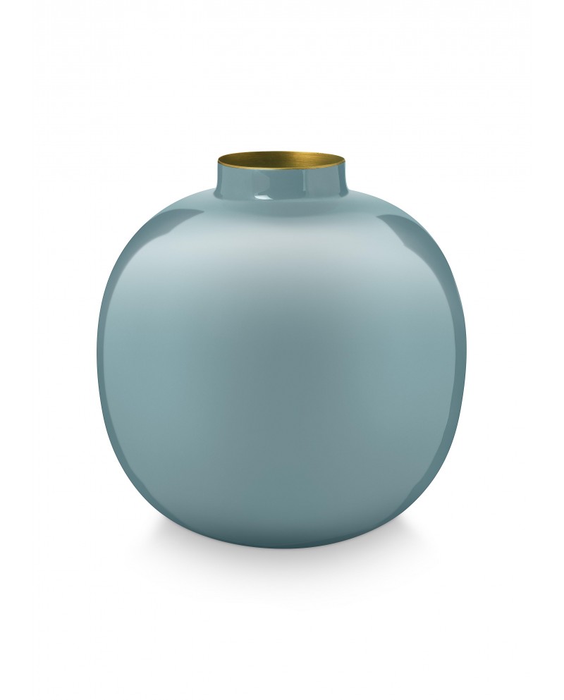 Vase Metal Light Blue PIP STUDIO