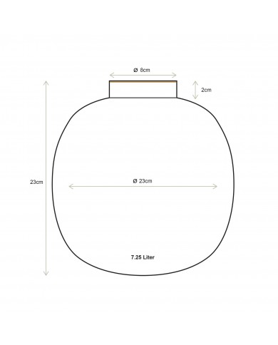 Vase Metal Light Blue PIP STUDIO