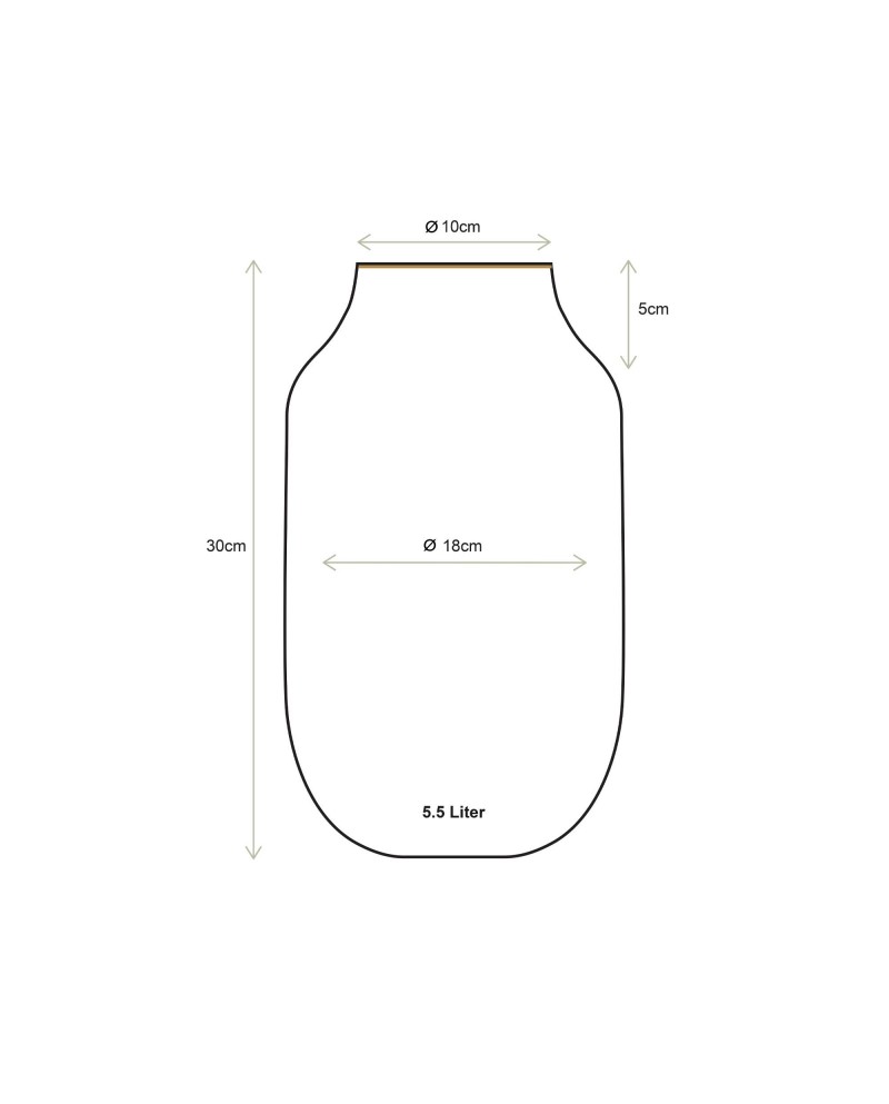 Vase Metal Yellow PIP STUDIO