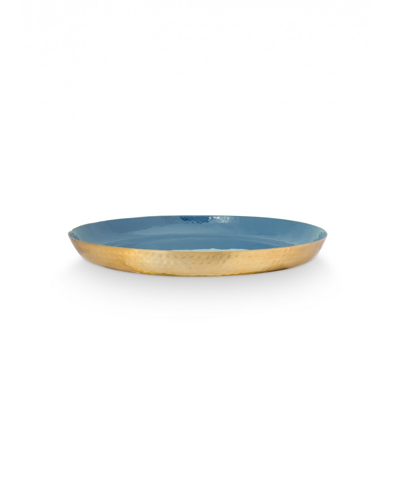 Tray Enamelled Blue 50CM PIP STUDIO
