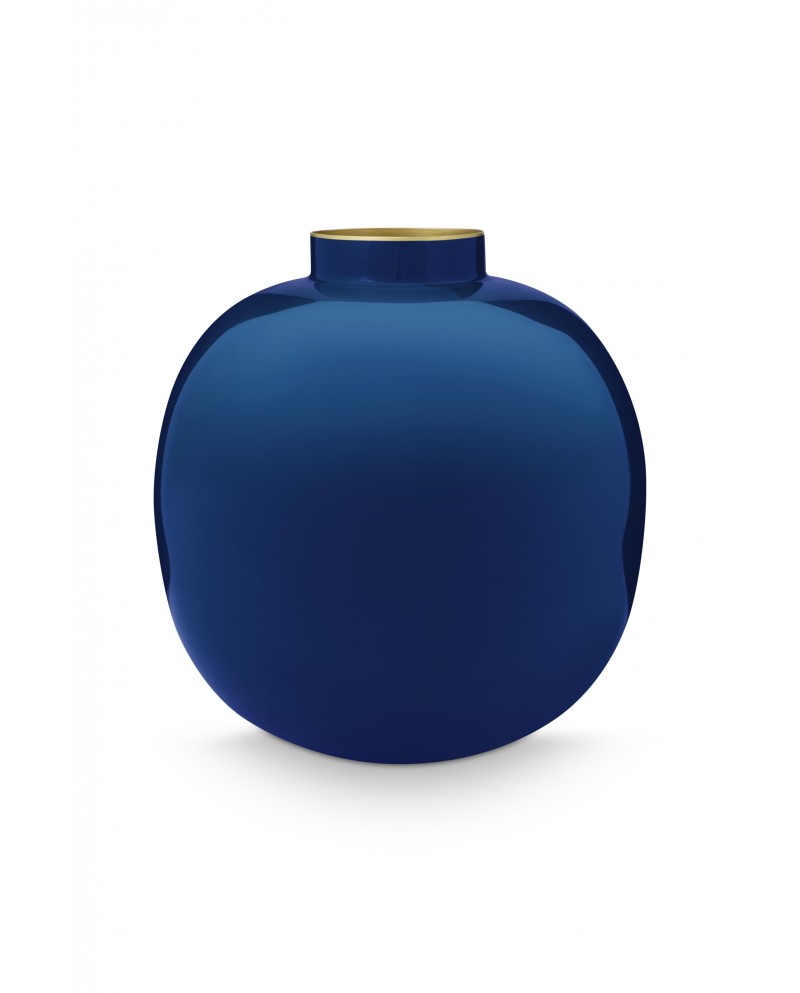 Metal Vase Dark Blue PIP STUDIO