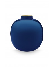 Metal Vase Dark Blue PIP STUDIO