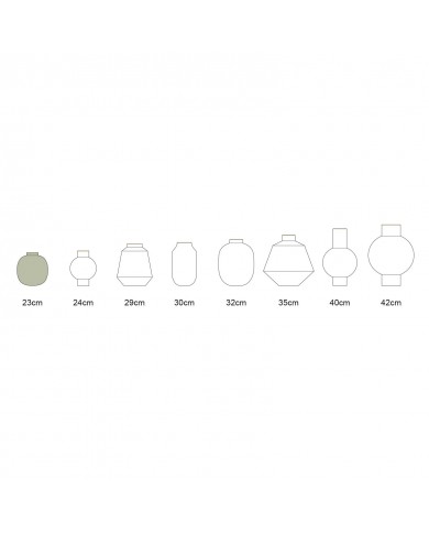 Vase metal rust 23cm PIP STUDIO