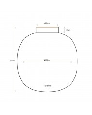 Metal Vase Dark Blue PIP STUDIO