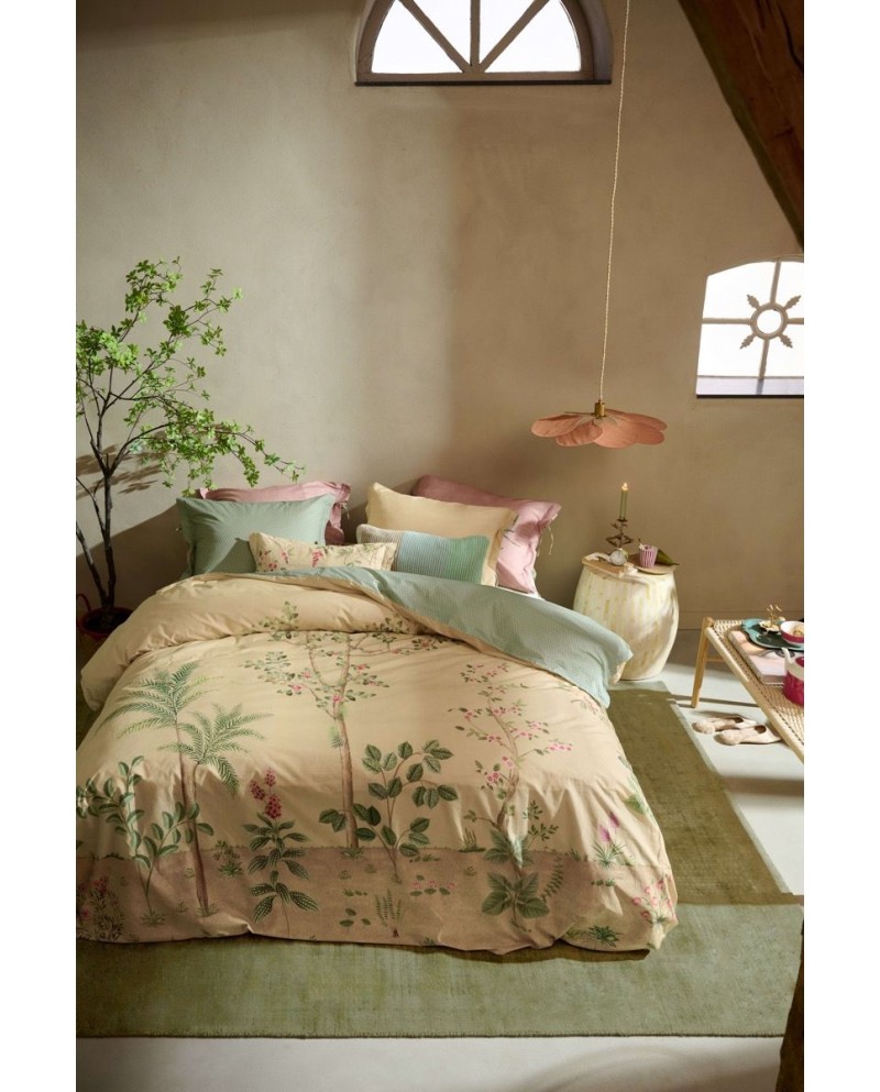 Cushion Blockstripe Light Green PIP STUDIO