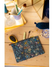 Cosmetic Flat Pouch Medium Tutti i Fiori Blue PIP STUDIO