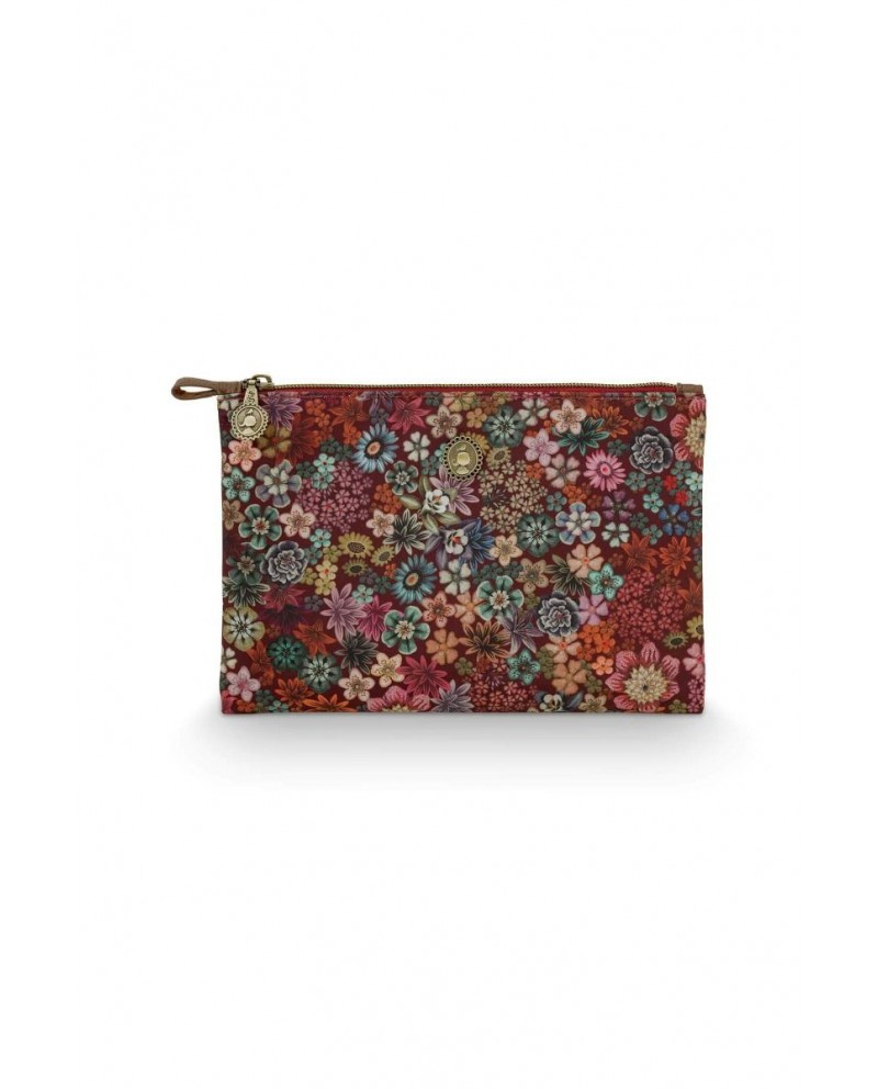 Cosmetic Flat Pouch Medium Tutti i Fiori Pink