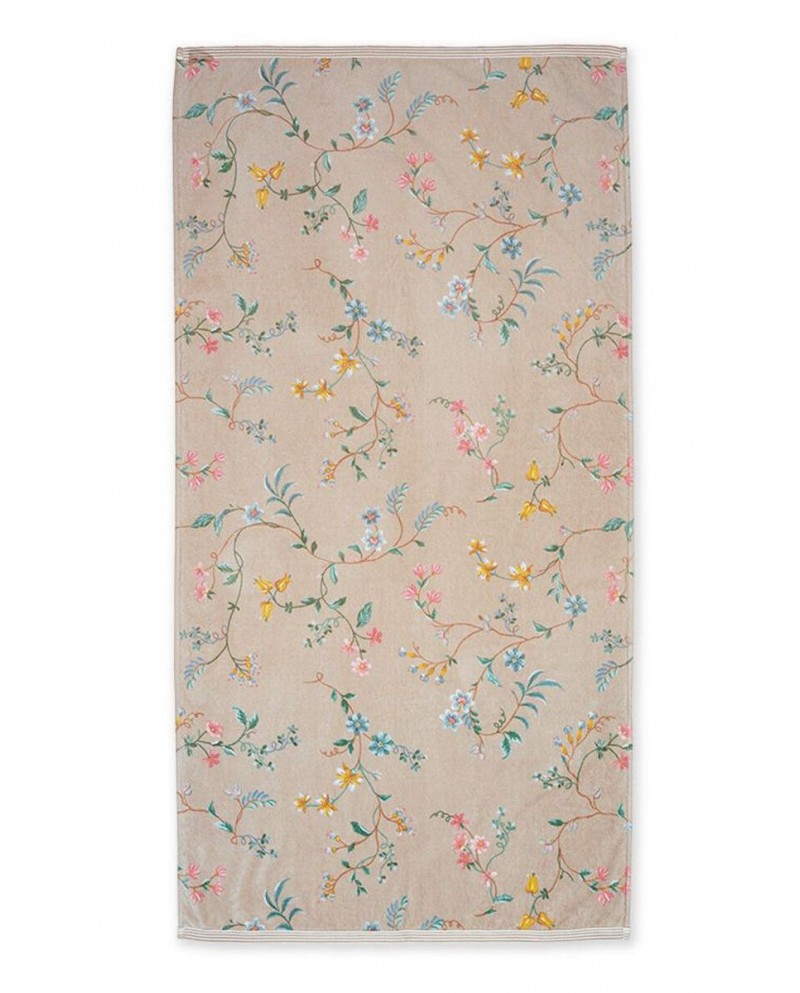Bath Towel Large Les Fleurs Khaki PIP STUDIO