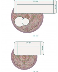 Round Carpet Moon Delight by Pip Lilac PIP STUDIO